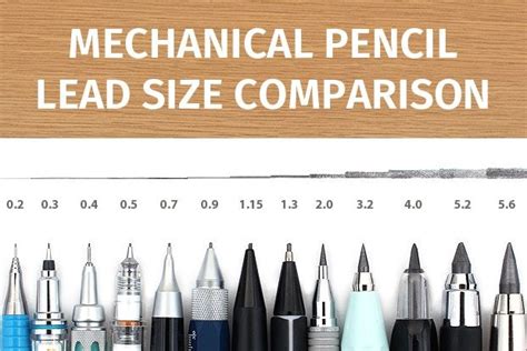 pencil lead size chart